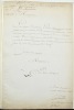 Lettre autographe signée datée du 21 septembre 1808, adressée à Monseigneur.. SAINT-SIMON (Claude Henri de Rouvroy, comte de).