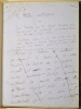 Les Élections de 1863. Manuscrit autographe de 60 feuillets. Relié en tête :Le Théâtre contemporain. Manuscrit autographe de 60 feuillets.. ...