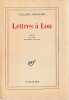 Lettres à Lou,. APOLLINAIRE Guillaume