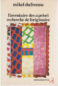 L'inventaire des a priori : Recherche de l'originaire,