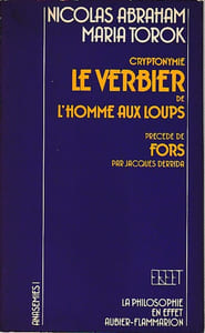 Cryptonymie - Le verbier de l'homme aux loups, précédés de Fors, par Jacques Derrida,