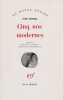 Cinq N&ocirc;s modernes. MISHIMA Yukio,