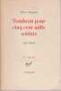 Tombeau pour cinq cent mille soldats: sept chants,. GUYOTAT Pierre