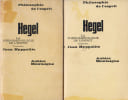 La ph&eacute;nom&eacute;nologie de l'esprit, tome 1 et 2 (2 volumes). HEGEL F. G. W.