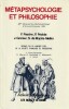 Métapsychologie et philosophie: IIIes Rencontres psychanalytiques d'Aix-en-Provence 1984, . PASCHE F., FEDIDA P., GRANIER J.,  MIJOLLA-MELLOR (de) S., ...
