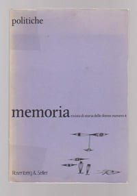 Memoria, rivista di storie delle donne n° 4,: Politiche,