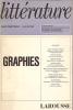 Revue Littérature, n° 46: Graphies,. COLLECTIF (revue)