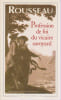 Profession de foi du vicaire savoyard. ROUSSEAU Jean-Jacques,