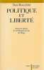 Politique et liberté : Structure logique de la Philosophie du droit de Hegel,. ROSENFIELD Denis,