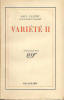 Variété II,. VALERY Paul,