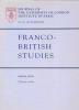 Franco-British Studies n° 35 - L'Entente cordiale,. COLLECTIF (revue),