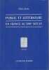 Public et littérature en France au XVIIe siècle,. MERLIN Hélène, 