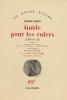 Guide pour les enfers (Diwan III), précédé de Gunnar Ekelöf, Le voyant et la vierge, par Pierre Emmanuel,. EKELÖF Gunnar, EMMANUEL Pierre, 