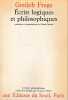 Ecrits logiques et philosophiques, . FREGE Gottlob,
