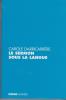 Le sermon sous la langue, . DARRICARRERE Carole,