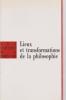 Lieux et transformations de la philosophie,. BORREIL Jean et POULAIN Jacques (sous la direction de),