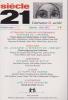 Siècle 21 - n° 21, automne-Hiver 2012,. COLLECTIF (revue),