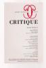 Revue Critique, numéros 548-549. Henri Michaux,. COLLECTIF (revue)