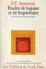 &Eacute;tudes de logique et de linguistique. STRAWSON P. F., 