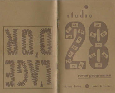 Studio 28, Revue-Programme - L'age D'or,