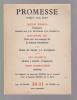 Promesse n° 30-31: Jacques Derrida: Positions - Jean-Michel Rey: Note sur un concept de la science freudienne - Guy Scarpetta: Amnios / somnia ...