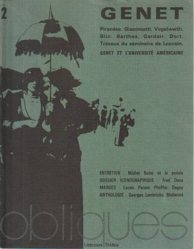 Obliques n° 2: Genet,. COLLECTIF,