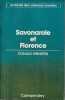Savonarole et Florence. Prophétie et patriotisme à la Renaissance,. WEINSTEIN Donald