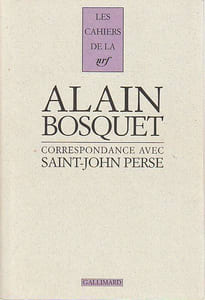 Correspondance avec Saint-John Perse,