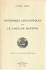 Antinomies linguistiques - Le langage martien,. HENRY Victor, 