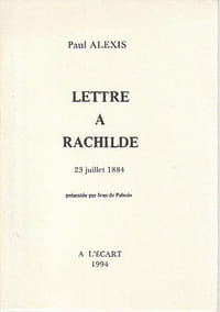 Lettre à Rachilde, 23 juillet 1884,