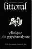 Littoral n° 26: Clinique du psychanalyste,. COLLECTIF (revue)