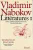 Littératures 1: Austen, Dickens, Flaubert, Stevenson, Proust, Kafka, Joyce,. NABOKOV Vladimir,