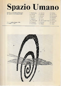 Spazio umano. Rivista internazionale di scienze umane arte e letteratura, n° 2, aprile-giugno 1986,