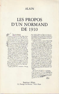 Les propos d'un Normand de 1910,