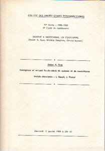 Sadisme et masochisme, un centenaire,