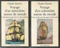 Voyage d'un naturaliste autour du monde, 2 volumes: 1. Des îles du Cap-Vert à la Terre de Feu - 2. Les Andes, les Galapagos et l'Australie, . DARWIN ...