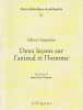 Deux leçons sur l'animal et l'homme. SIMONDON Gilbert