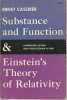 Substance and function - Einstein's theory of relativity,. CASSIRER Ernst ,