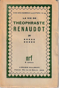 La vie de Théophraste Renaudot