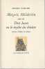 Mozart, Hölderlin suivi de Don Juan ou le mythe du théâtre . TAMISIER Michel