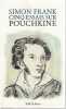 Cinq essais sur Pouchkine,. FRANK Simon,