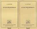 Oeuvres philosophiques, tome 1 et 2. LA METTRIE Julien Offroy de