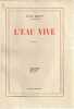 L'eau vive, contes. GIONO Jean,