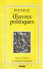 Oeuvres politiques. ROUSSEAU Jean-Jacques