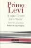 A une heure incertaine. LEVI Primo