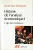 Histoire de l'analyse économique - Tome 1. L'âge des fondateurs (Des origines à 1790). SCHUMPETER Joseph A.
