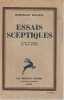 Essais sceptiques,. RUSSELL Bertrand, 