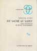 Du sacré au saint, cinq nouvelles lectures talmudiques. LEVINAS Emmanuel,