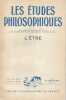 Les Etudes Philosophiques - L'Être,. COLLECTIF (revue)