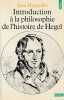 Introduction à la philosophie de l'histoire de Hegel. HYPPOLITE Jean, 